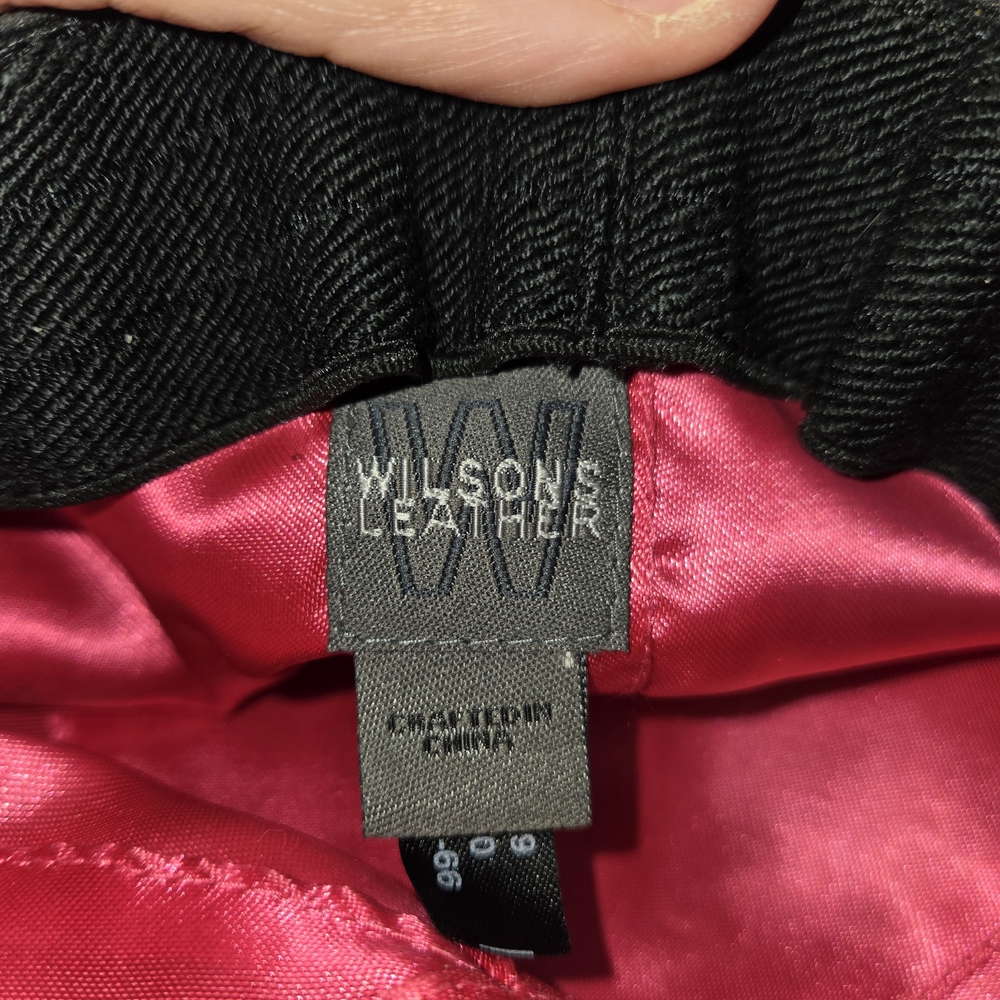 Vintage Wilsons Leather pink genuine leather newsboy cap 💕 - Picture 15 of 16